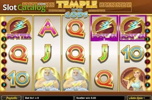 画面4. Temple of the Gods (Gamesys) カジノスロット