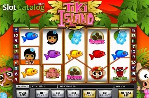 Ekran4. Tiki Island (Gamesys) yuvası