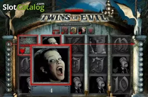 Win Screen 2. Twins of Evil slot
