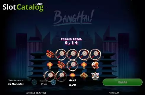 Win screen. BangHai! slot