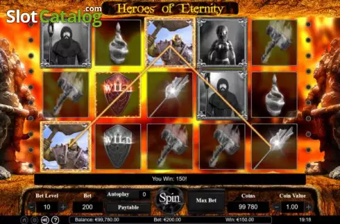 Skärmdump2. Heroes of Eternity slot