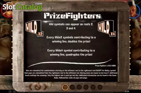 Wild screen. Prize Fighters slot