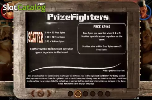 Schermo7. Prize Fighters slot