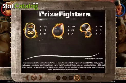 Skärmdump9. Prize Fighters slot