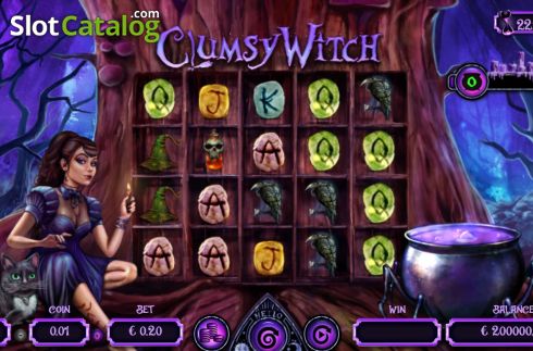 Reels Screen. Clumsy Witch slot