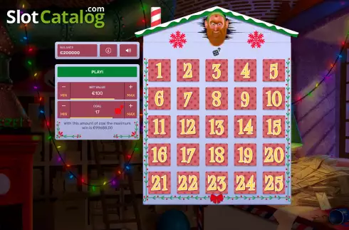 Game screen. Christmas Miner slot