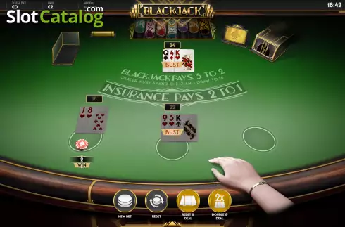 Win screen 2. Blackjack Multihand (Gaming Corps) slot