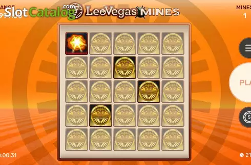 Gameplay Screen 6. LeoVegas Mines slot