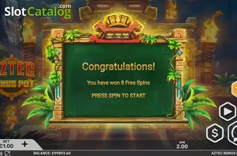 Captura de tela8. Aztec Bonus Pot slot