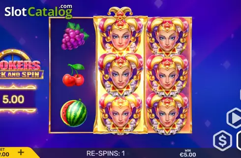 Win Screen 4. 9 Jokers Stick and Spin slot