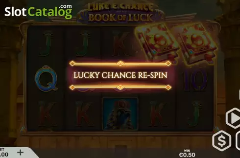 Feature Respin Win Screen 2. Luke E. Chance and the Book of Luck slot