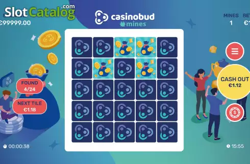 Bildschirm3. Casinobud Mines slot