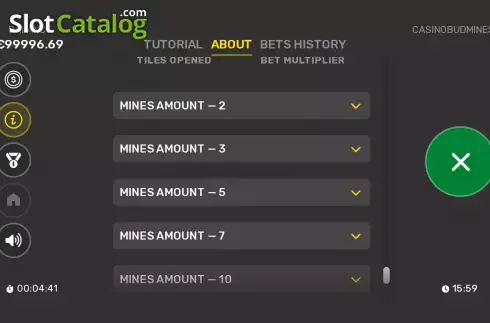 Bildschirm9. Casinobud Mines slot