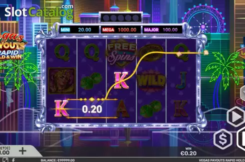 Schermo3. Vegas Payouts Rapid Hold and Win slot