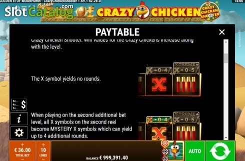 Bildschirm8. Golden Egg of Crazy Chicken CCS slot