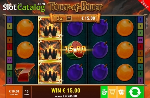 Win Screen 2. Tower of Power slot