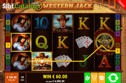 Bildschirm3. Western Jack slot