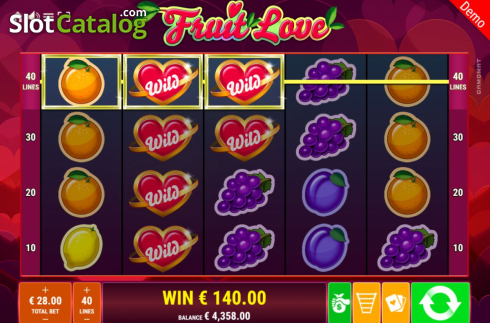 Win Screen 2. Fruit Love slot