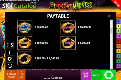 Features 2. Book Of Madness Roar slot