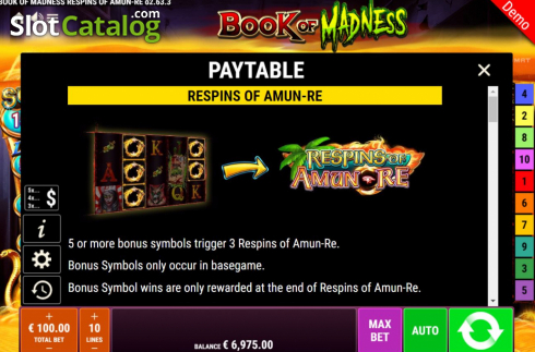 Features 1. Book Of Madness Roar slot
