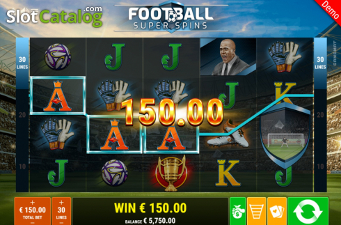 Win Screen 2. Football Super Spins slot