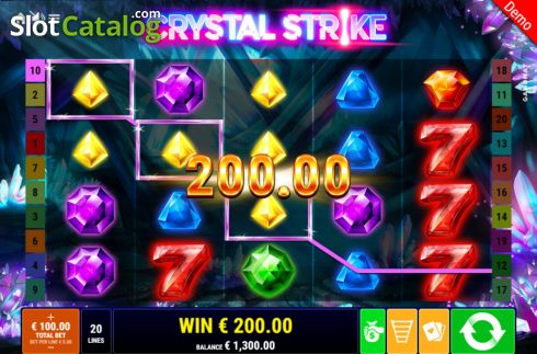 Win screen 3. Crystal Strike slot