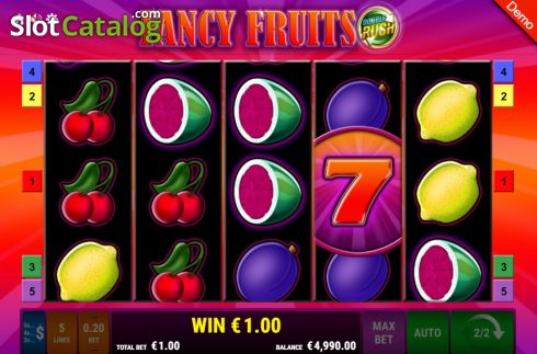 Win 2. Fancy Fruits Double Rush slot