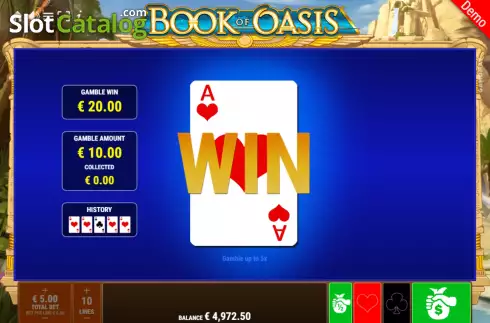 Gamble. Book of Oasis slot