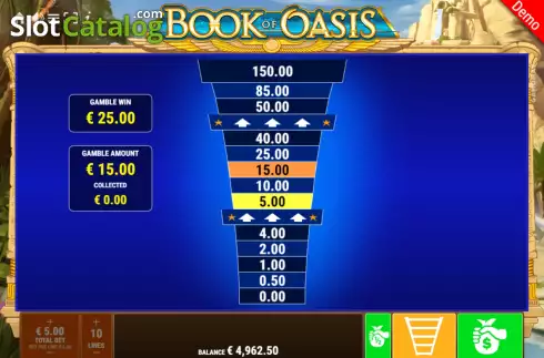 Bildschirm9. Book of Oasis slot