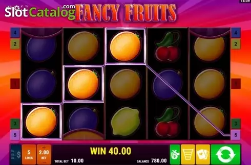 Win Screen 2. Fancy Fruits slot