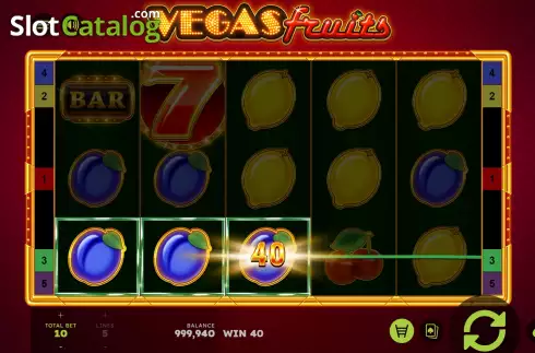 Win Screen 3. Vegas Fruits slot
