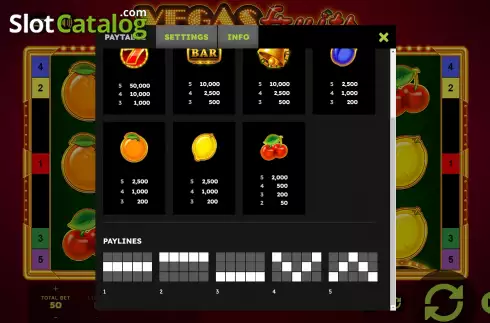 Bildschirm9. Vegas Fruits slot