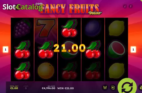 Win Screen 2. Fancy Fruits Deluxe slot