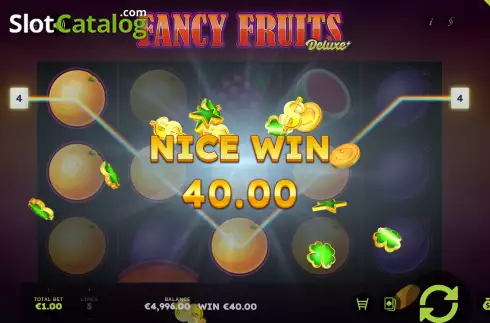 Win Screen 6. Fancy Fruits Deluxe slot