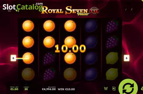 Win Screen 3. Royal Seven XXL Deluxe slot