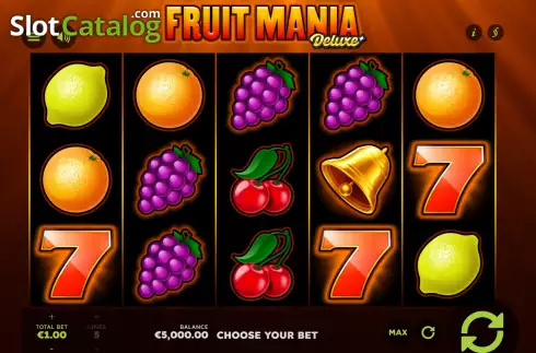 Game screen. Fruit Mania Deluxe (Gamomat) slot