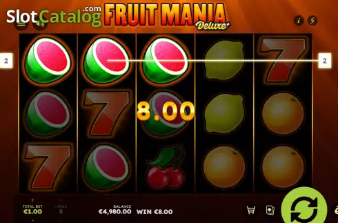 Bildschirm3. Fruit Mania Deluxe (Gamomat) slot