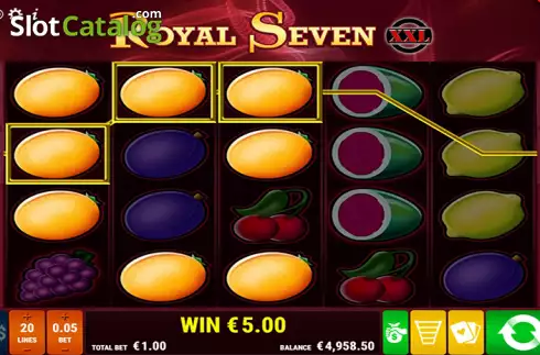 Bildschirm7. Royal Seven XXL slot