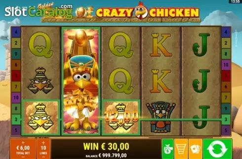 Bildschirm6. Golden Egg of Crazy Chicken slot