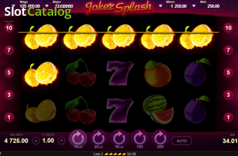 Bildschirm4. Joker Splash (Gamzix) slot