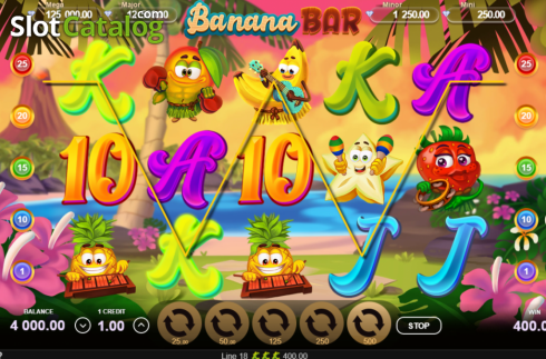 Win screen 1. Banana Bar slot