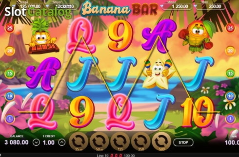 Win screen 3. Banana Bar slot