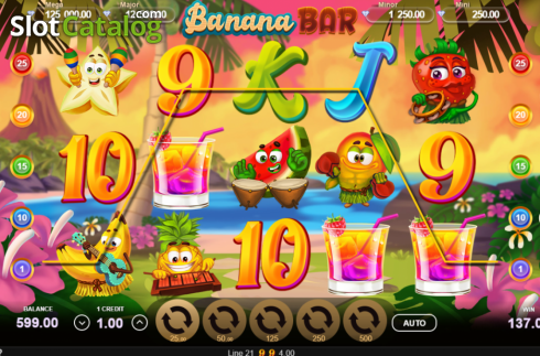 Win screen 4. Banana Bar slot