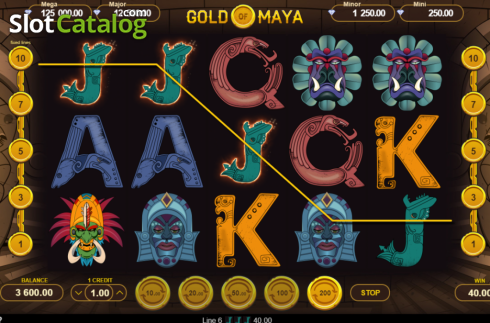 Ecran6. Gold of Maya slot