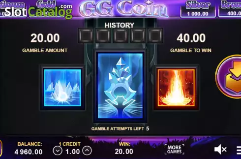 Schermo5. GG Coin: Hold the Spin slot