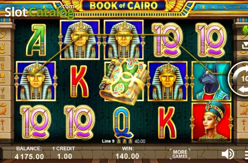 Win Screen 2. Book of Cairo slot