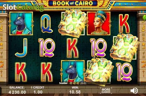 Free Spins Win Screen. Book of Cairo slot