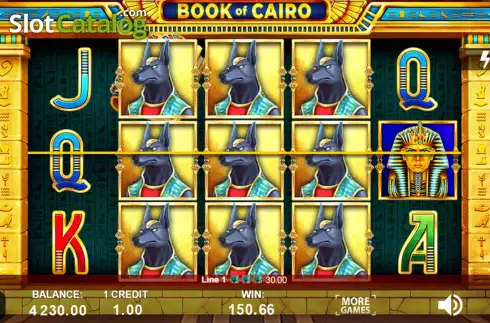 Schermo8. Book of Cairo slot