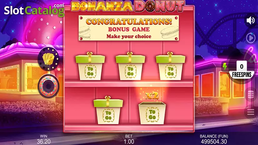 Bonanza Donut Bonus Game