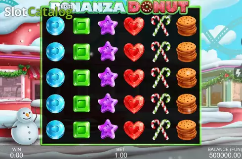 Game Screen. Bonanza Donut Xmas slot